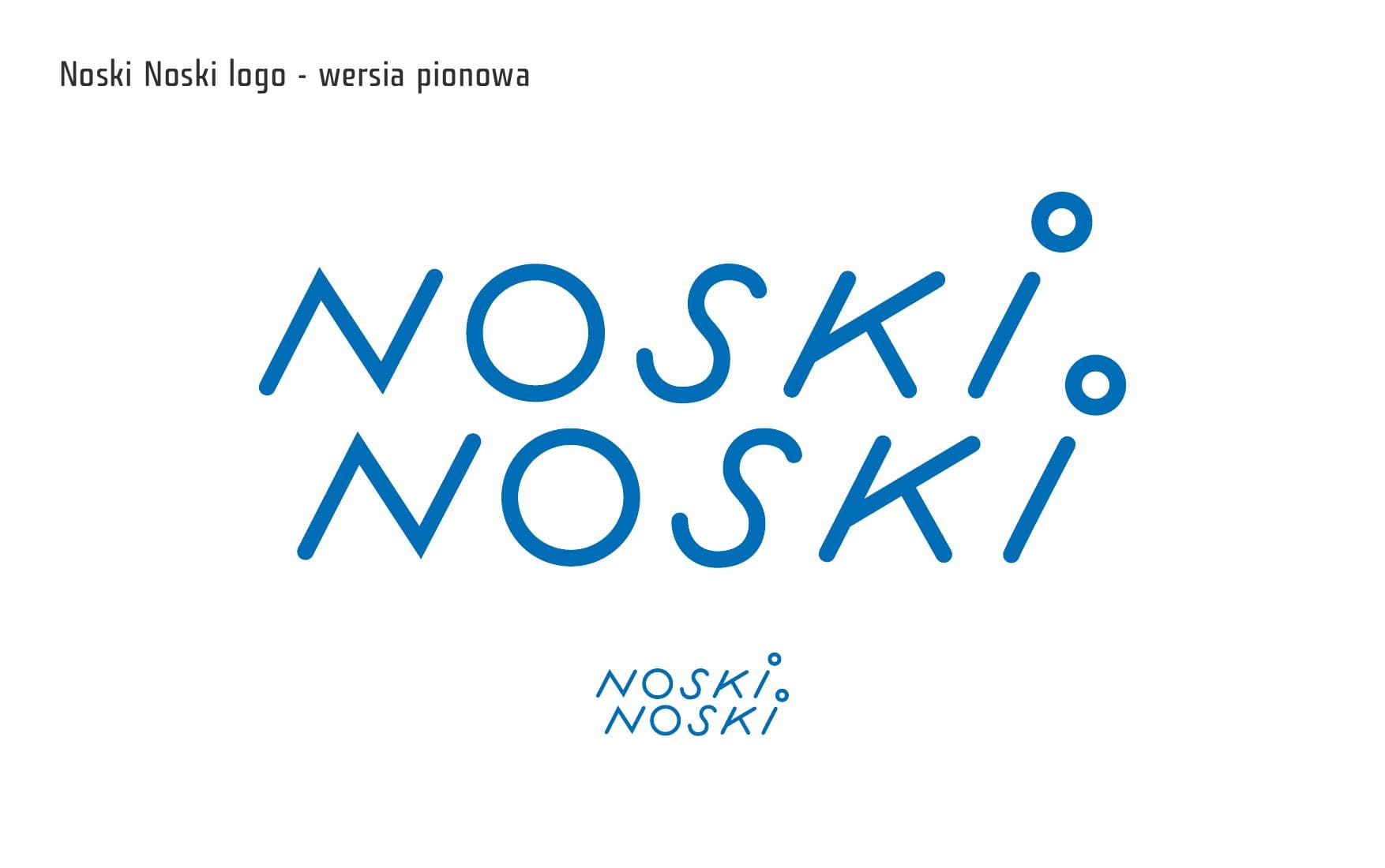 Logo Noski Noski — wersja pionowa dwuliniowa, 2015.